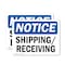 Signmission Shipping Receiving, 5 in W x Rectangle, Vinyl Decal OS-2PACK-NS-D-35-L-16563 - alternate 1